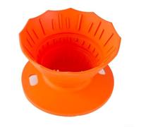 Gotero de café de silicona compacto, plegable, para viajes, prepara 1 2 tazas, fácil mantenimiento y solución de preparación sostenible (rojo)