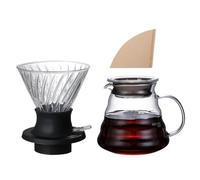 Gotero de café inteligente de vidrio de silicona, estilo V60 con interruptor, taza de filtro for verter, herramientas de barista y accesorio for máquina de café(A8)