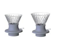 Gotero de café inteligente de vidrio de silicona, estilo V60 con interruptor, taza de filtro for verter, herramientas de barista y accesorio for máquina de café(A5)