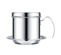 Gotero de café vietnamita de acero inoxidable, Cafeteras por goteo (Plata)