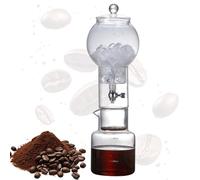 Gotero de Hielo de Torre Hecho a Mano, Cafetera de torre de goteo Cold Brew, Cafetera de Goteo en Frío Ice Cold Brew Dripper, máquina de café frío de Vidrio Desmontable, Torre de café frío de(Color:B)
