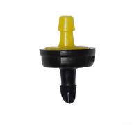 Gotero de punto de compensación de presión para tubos de goteo 1 4 compatible con instalación estándar de perforación de agujeros y control de flujo continuo (20 L (s))