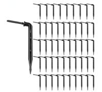 Gotero de riego, 50 piezas/100 unidades de microgoteros de goteo, gota de curva, aspersor de flecha doblada para jardín doméstico (50 piezas)
