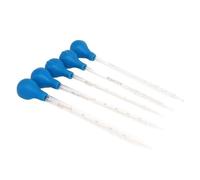 gotero de vidrio, goteros de laboratorio, Pipeta graduada de vidrio 1ml-10ml con cuentagotas química laboratorio bombilla goma(2ml)