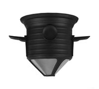 Gotero ligero y plegable compatible con filtros cónicos que permite un control completo sobre la fase de floración y el tiempo de saturación (negro)