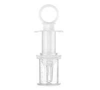 Gotero líquido para bebé, jeringa de medicina líquida para bebés recién nacidos, gotero de silicona y no tóxico para bebé, color blanco, alimentos