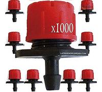 Gotero Regulable Riego | 1000 Goteros para Riego por Goteo | Gotero para Regar Planta | Goteros para Tuberia de goteo 16mm | Goteros para Riego Macetas | Goteros Regulables | Para Tuberia de Goteo