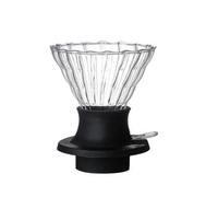 Gotero y filtros de café de inmersión reutilizables, filtro de cafetera de elaboración manual de vidrio for uso en casa, oficina, restaurante, cafetería(A-11.5cm-L)