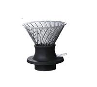 Gotero y filtros de café de inmersión reutilizables, filtro de cafetera de elaboración manual de vidrio for uso en casa, oficina, restaurante, cafetería(C-11.5cm-L)