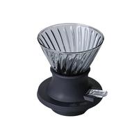 Gotero y filtros de café de inmersión reutilizables, filtro de cafetera de elaboración manual de vidrio for uso en casa, oficina, restaurante, cafetería(C-9.5cm-S)