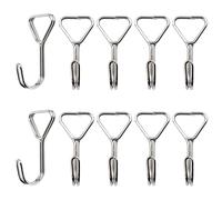 Gotetiso 10 Piezas Ganchos en Espiral Ganchos Elásticos Toldo Gancho Cuerdas Elasticas con Gancho Ganchos de Alambre en Espiral Gomas Elasticas Gancho Universal Gancho Tensor para Camping Equipaje
