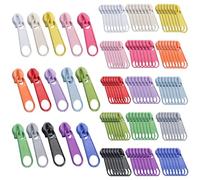 Gotetiso 120 Piezas Deslizador de Cremallera #3 Kit de Metal Reparación de Cremalleras Colorido Cursor Universal para Coser Ropa DIY Bolsas Equipaje 15 Colores