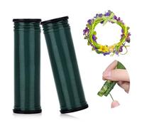 GOTFUN 2 Rollos Alambre Floristería Verde, 200m Alambre Verde para Flores, 0,7mm Alambre de Jardín, Alambre para Plantas Manualidades para Atar Coronas y Ramos de Flores