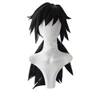 Goth Anime Demon Slayer Kimetsu No Yaiba Character Play Cosplay Wigs Anime Hair Synthetic Hair Tomioka Giyuu