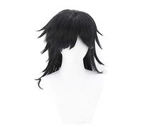 Goth Anime Demon Slayer Kimetsu No Yaiba Cosplay Wig Synthetic Heat Resistant Halloween Costume Role Play Party Wigs Tomioka Giyuu -1
