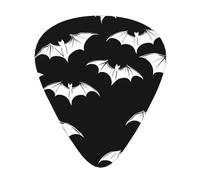 Goth Bats - Juego de 12 púas de guitarra con caja de almacenamiento, 3 grosores de 0,46/0,71/0,96 mm, púas ABS para guitarra, ukelele y bajo