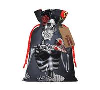 Goth Beauty Girl - Bolsas de Navidad con cordones, bolsas de regalo de Navidad, bolsas de recuerdos de fiesta, S