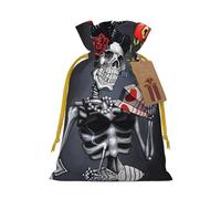 Goth Beauty Girl - Bolsas de Navidad con cordones, bolsas de regalo de Navidad, bolsas de recuerdos de fiesta, M