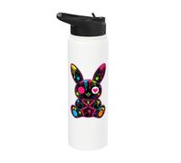 Goth Bunny Kawaii Rabbit Cute Gothic Outfit E-Girl Grunge Stainless Steel Insulated Water Bottle