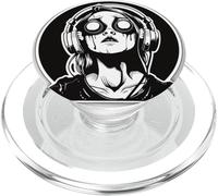 Goth Girl Zombie EMO Chica gótica con Auriculares PopSockets PopGrip para MagSafe
