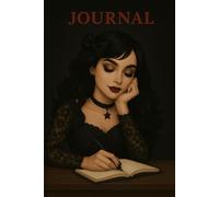 Goth Glam Girl Journal: 6 x 9 Inch Lined Notebook with Dark Aesthetic & Glamorous Black Lace - Cute Gothic Writing Diary for Teen Girls & Women