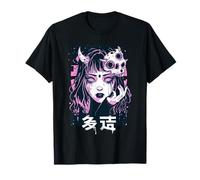 Goth Grunge Demon Anime Chica Waifu Horror Alt Estética Camiseta