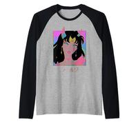 Goth Grunge Demon Anime Chica Waifu Horror Alt Estética Camiseta Manga Raglan