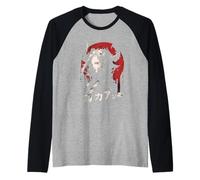 Goth Grunge Demon Anime Chica Waifu Horror Alt Estética Camiseta Manga Raglan