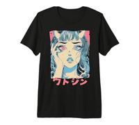 Goth Grunge Demon Anime Chica Waifu Horror Alt Estética Camiseta Premium