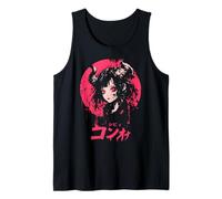 Goth Grunge Demon Anime Chica Waifu Horror Alt Estética Camiseta sin Mangas