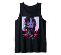 Goth Grunge Demon Anime Chica Waifu Horror Alt Estética Camiseta sin Mangas