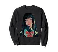 Goth Grunge Demon Anime Chica Waifu Horror Alt Estética Sudadera