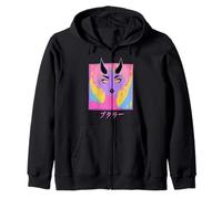 Goth Grunge Demon Anime Chica Waifu Horror Alt Estética Sudadera con Capucha