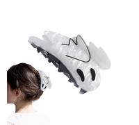 Goth Hair Clips, Skeleton Barrettes, 8x5cm/3.15x1.97 inches Horror Hairstyle Accessory, Clip Design, Lightweight for Women Girls Halloween, Concerts, Daily Wear, Parties