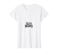 Goth Mommy Pastel Groovy Estética Camiseta gráfica económica, Mujer, Blanco, S