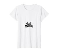 Goth Mommy Pastel Groovy Estética Camiseta gráfica económica, Mujer, Blanco, XL