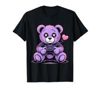 Goth Pastel Creepy Kawaii Gamer Teddy Bear Gaming Camiseta