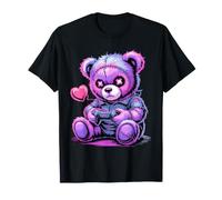 Goth Pastel Creepy Kawaii Gamer Teddy Bear Gaming Camiseta