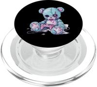 Goth Pastel Lindo Creepy Kawaii Gamer Teddy Bear Gaming PopSockets PopGrip para MagSafe