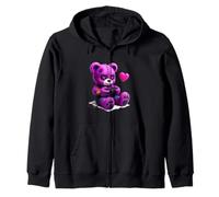 Goth Pastel Lindo Creepy Kawaii Gamer Teddy Bear Gaming Sudadera con Capucha