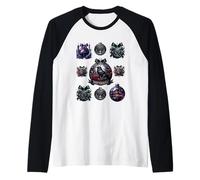Goth Raven Merry Christmas Balls For Mom Unique Gothic Xmas Camiseta Manga Raglan
