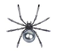 Goth Spider Pin And Broche - Broche De Araña Realista Con Detalles De Rhinestone | Broche De Mochila Estética, Alfiler De Araña De Metal Para Disfraces De Halloween, Accesorios Góticos Únicos Para, Se