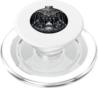 Goth Xmas Decor Black and White Gothic Christmas Balls PopSockets PopGrip para MagSafe