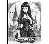 Goth Young Witch Art Sketchbook: Wiccan Themed Personal Artist Book for Drawing Sketching Doodling | Kids Teens Adults Appropriate