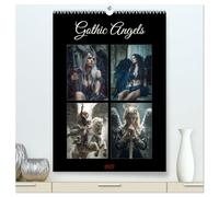 Gothic Angels (hochwertiger Premium Wandkalender 2027 DIN A2 hoch), Kunstdruck in Hochglanz: Gefallene Engel zwischen Licht, Schatten und ewiger Macht.
