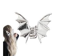 Gothic Bat Clip, Halloween Hair Accessory, 4,13 x 3,15 in Authentic Wing Jaw Clamp, Decorative non-lip Design, Stylish Costume Detail for Partity, Cosplay, Holiday, Wear