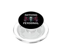 Gothic Biker Skull Nothing Personal Y2K Alt Grunge PopSockets PopGrip para MagSafe