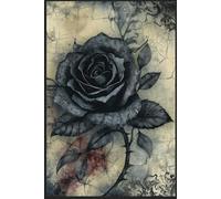 Gothic Black Rose Notebook Dark Floral Aesthetic Composition Notebook for Writing & Journaling: 150 Lined Pages | 6x9 Inch | Vintage Dark Rose Cover | ... Notebook for Women, Writers & Creatives