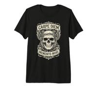 Gothic Carpe Diem Memento Mori Skull Filosofía Camiseta Premium