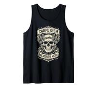 Gothic Carpe Diem Memento Mori Skull Filosofía Camiseta sin Mangas